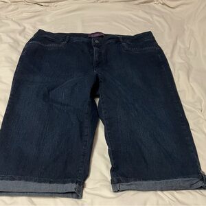 Women's Gloria Vanderbilt 
Dark Blue skimmers Jean Shorts
Size 20W